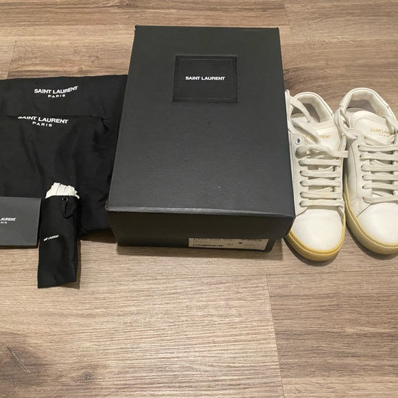 Saint Laurent Blanc Optique Sneakers - Picture 1 of 11